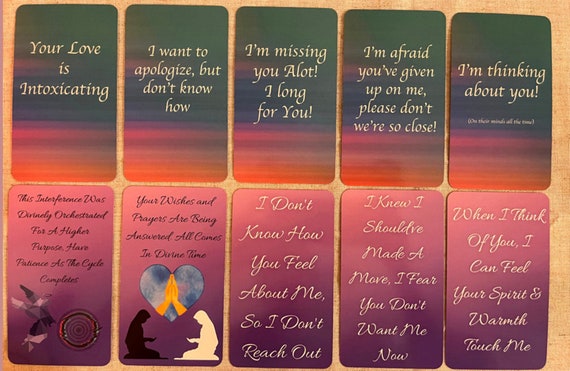 Twin Flame Love Oracle Cards By Imdg Tarot Dm To Df Spirit Etsy Ireland