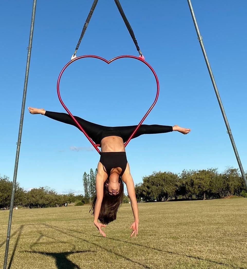 Aerial Heart Lyra Hoop Custom colours Etsy