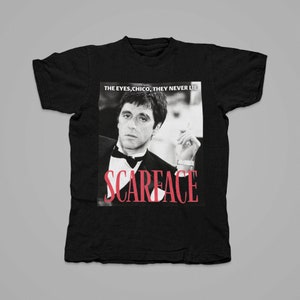 Unisex Crew Neck Scarface Tony Montana Quote Vintage T-shirt Birthday| Minimalist | Movie | Gift
