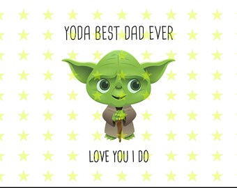 Yoda Best Dad Svg Etsy