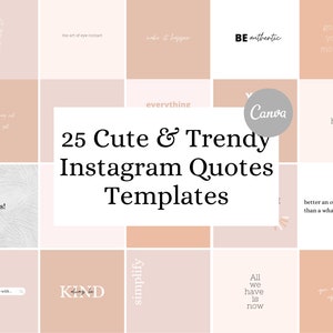 25 Instagram Templates for Canva Templates for Instagram - Etsy