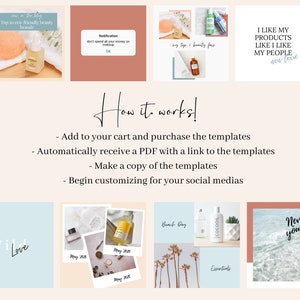 30 Beauty Blogger Instagram Templates for Canva Canva - Etsy Canada