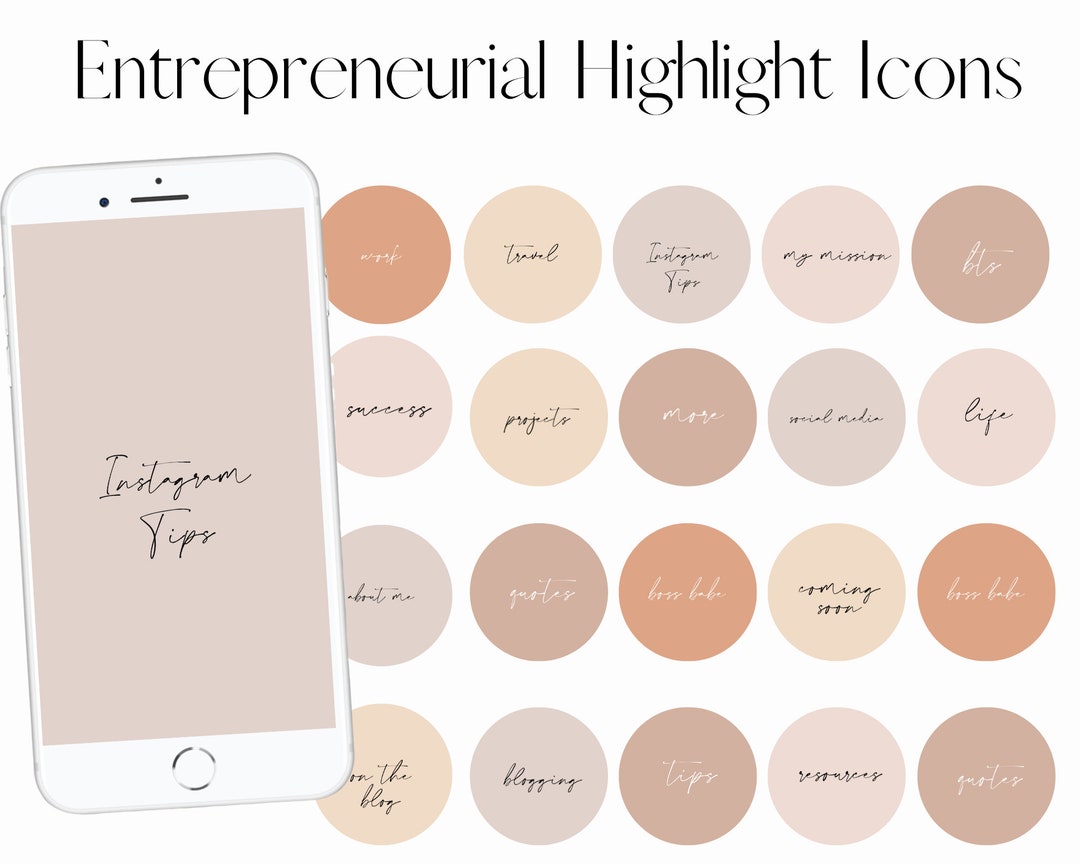 Entrepreneurial Instagram Story Highlight Icons Instagram - Etsy