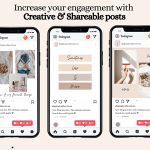 30 Boho Beige Instagram Templates for Canva Instagram Post - Etsy Canada