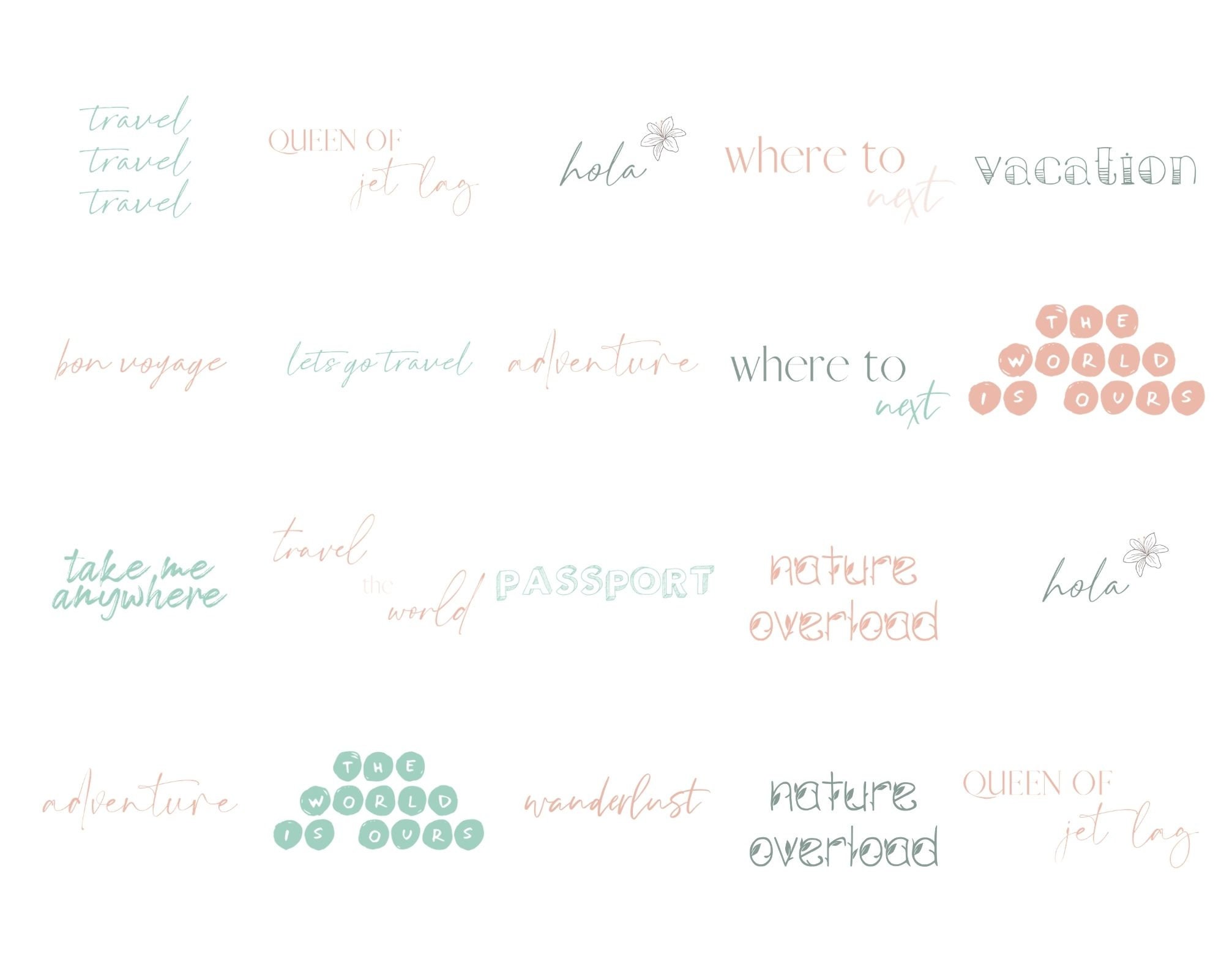 Travel Blogger Instagram Story Stickers Travel Instagram Etsy