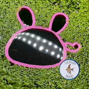 My CUTE Bunny feeding ring, floating betta ring food separator, 3&quot;