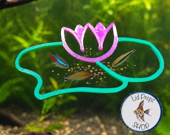 Lillypad Betta Feeding Ring: Floating Food Separator (2-3").