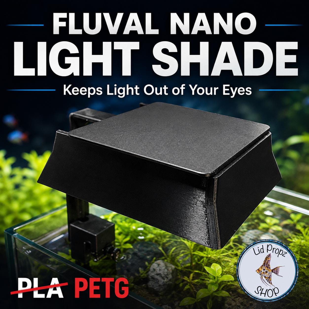 Fluval Plant 3.0 Nano Light Shade: Glare Reduction Cover. - Etsy