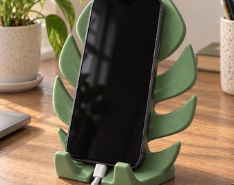 Phone Stand Monstera Leaf. Plant Leaf for Electronics Stands