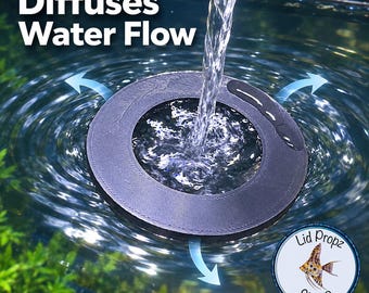 Floating Water Diffuser: Fish Tank Water Change Helper (3"x3").