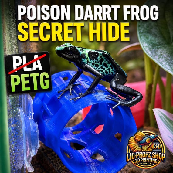 Dart Frog Tube: Food-grade Reptile Hideaway. - Etsy