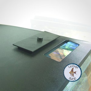Feed Cover für Fluval Flex, 15 gallon und 9 gal, Schwarz und Weiß, perfekte Passform.