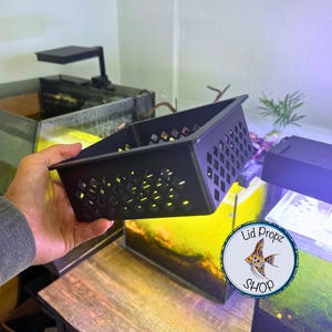 Plant Box. Opcje niestandardowe Siedź w zbiorniku dla zbiorników 10, 20, 55 galonów. Łatwe dla roślin i zbiorników na ryby