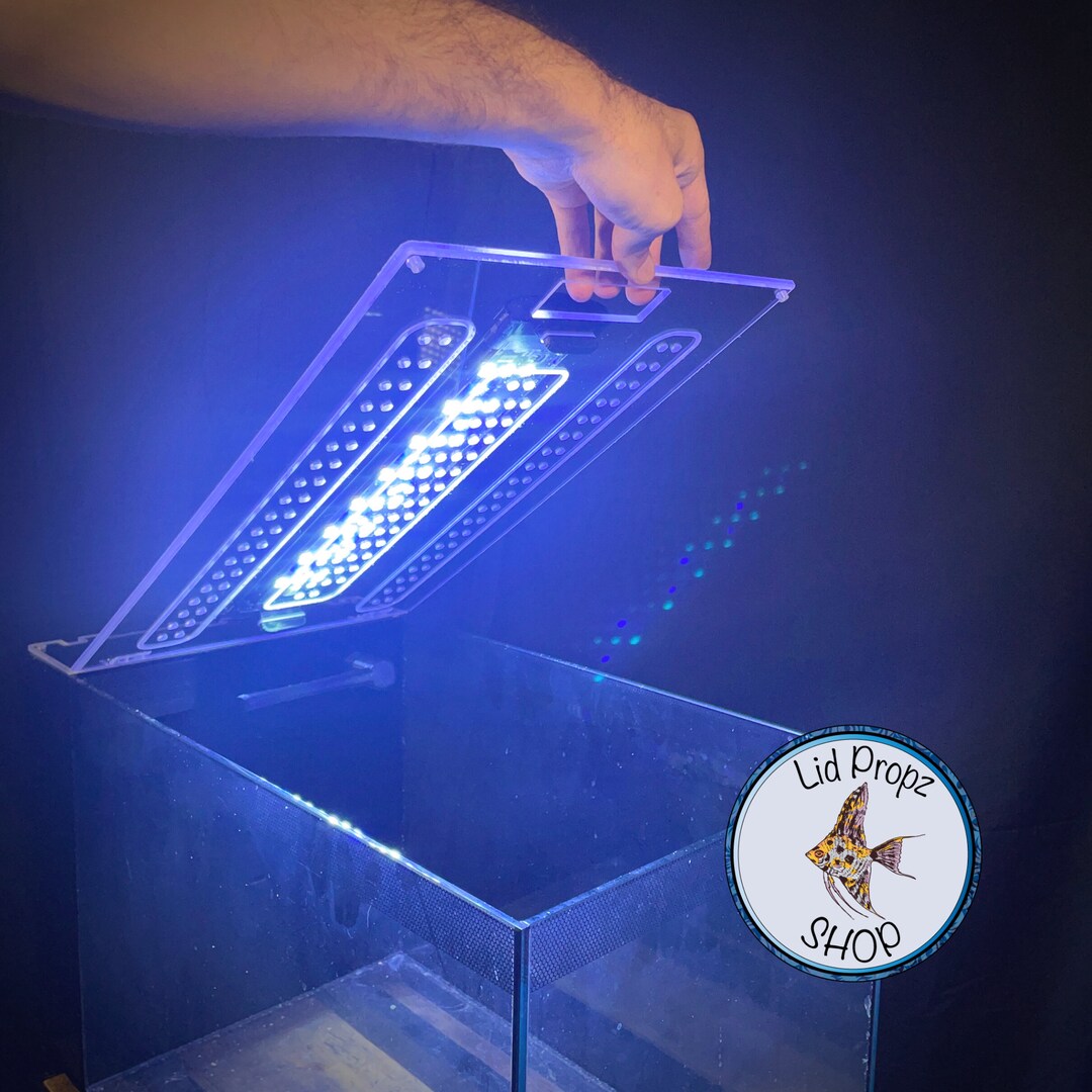 Tideline AIO 20.5 Clear Fish Tank Lid: Hinged Aquarium Coverfree ...