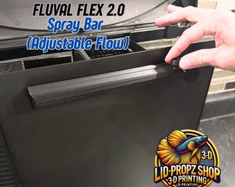 Barra rociadora Fluval Flex 2.0 / Evo: accesorio de flujo ajustable para acuarios Fluval Flex. Compatible con modelos nuevos y antiguos. Flujo suave para los peces.