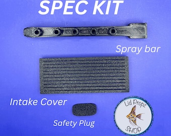 Kit de crevettes pour Fluval Spec, kit de mise à niveau, rampe de pulvérisation, couvercle d'admission, bouchon d'admission auxiliaire Spec V et III