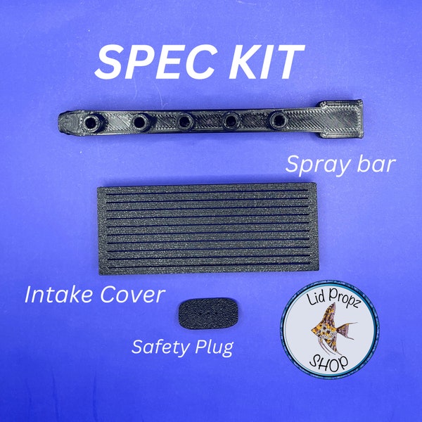 Shrimp Kit For Fluval Spec, Upgrade Kit, Spray Bar, Intake cover, Auxiliary Intake Plug Spec V & III
