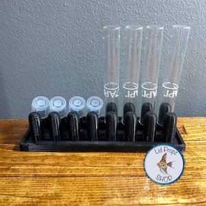 Test Tube Dry Drack, Tubes and Cap Dry Rack. 16 Capacity
