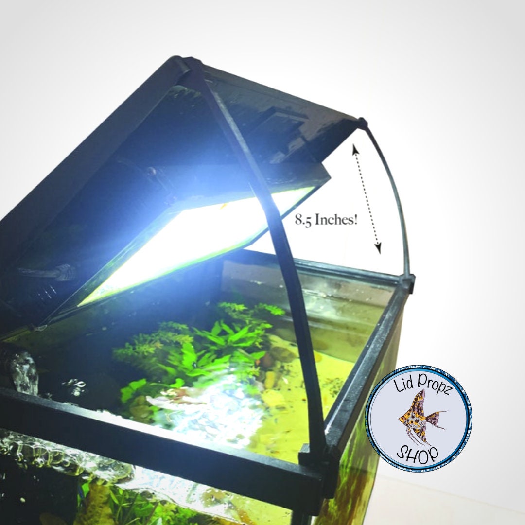 10 Gallon Fish TANK HOOD with LED Light Aquarium Cover with Easy Access  Cutouts