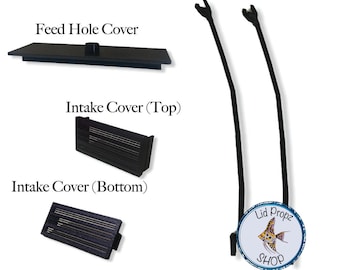 Best Upgrade Kit For Fluval Flex, Aquarium Hood Props, Shrimp Intake Covers, Feed Hole Cover. 50 DOLLAR VALUE!