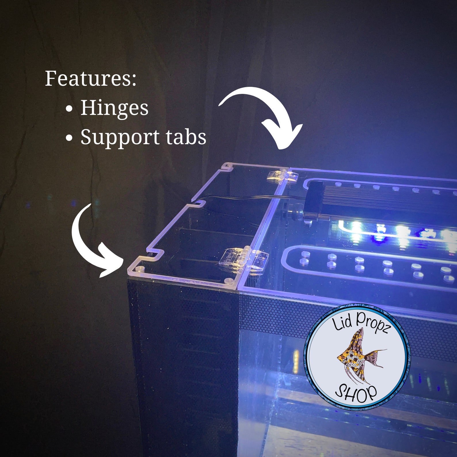 Tideline AIO 20.5 Clear Lid Fish Tank Lids by Tank Topz FREE Etsy