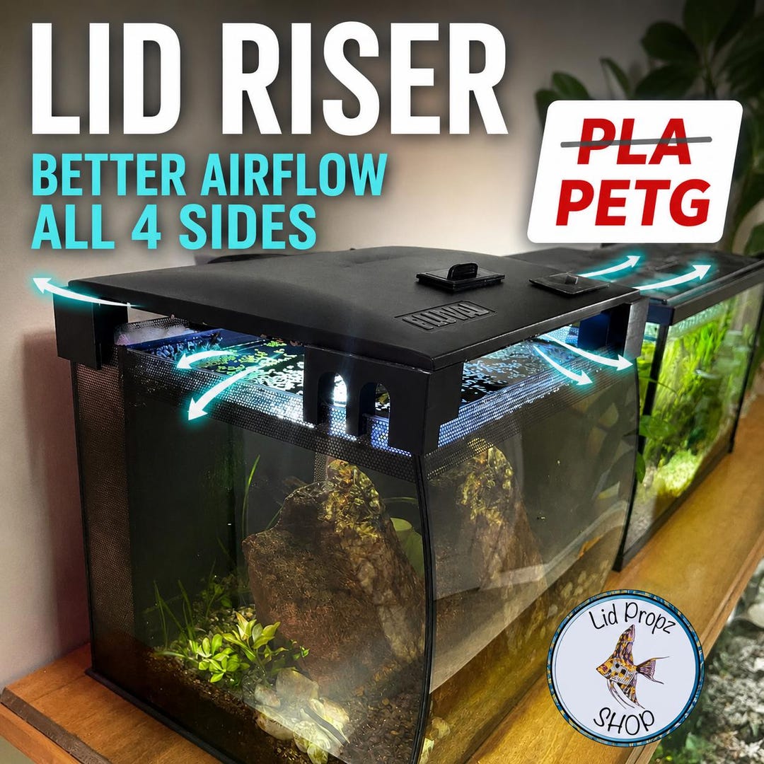 Fluval Flex リッドライザーキット：水槽の換気とフィルターへの