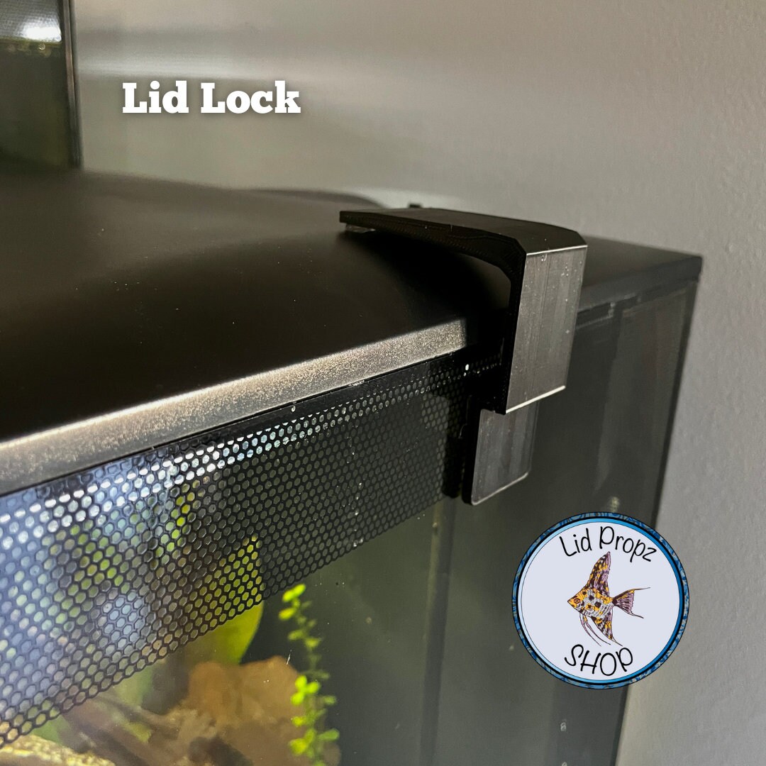 Fluval Flex LID LOCK, 15 Gallon and 9 Gallon, Black and White, Perfect