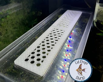 Tapa Fluval Spec/Evo: Tapa hexagonal para comederos - Tapa duradera para acuarios.