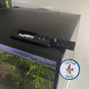 LA MEILLEURE mise à niveau pour Fluval Flex, rampe de pulvérisation, accessoires de hotte d'aquarium, couvercles de prise d'eau pour crevettes, couvercle de trou d'alimentation coulissant. Valeur de 70 dollars image 6