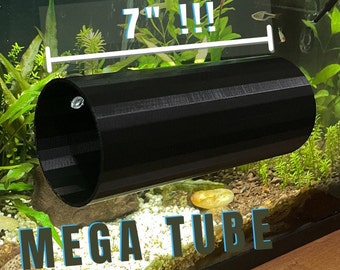 MEGA Relaxation Tube For All Fish, Three Suction Tubes 7 Inches Long, Axolotl