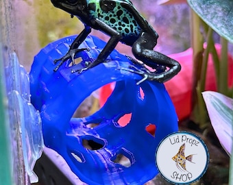 Blue Dart Frog Tube: Reptile Hideaway, Safe RelaxationFREE SHIPPING!