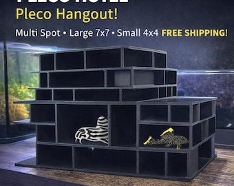 PLECO HOTEL, Pleco Hangout! Multi Spot, Large 7x7, Small 4x4FREE SHIPPING!