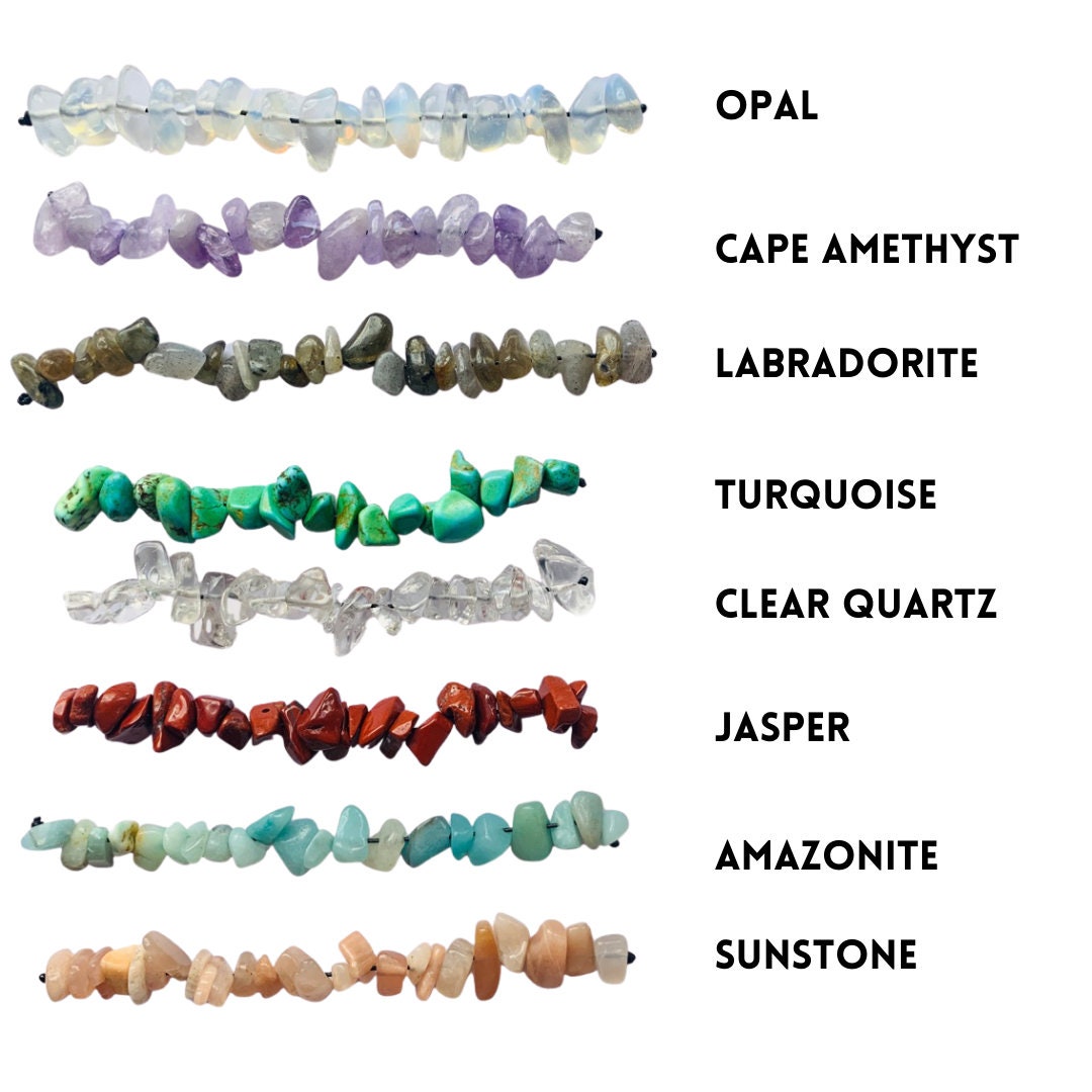 Crystal Bracelet Gemstone Bracelet Adjustable Crystal Etsy UK