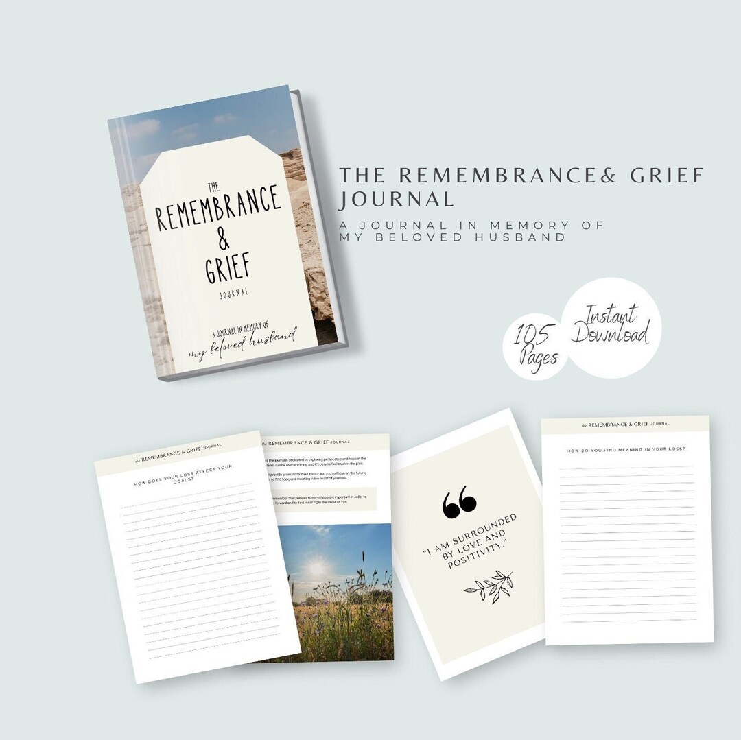Loss of Husband Gift |loss of Husband Grief Journal | Letters to Husband in Heaven | Husband ...
