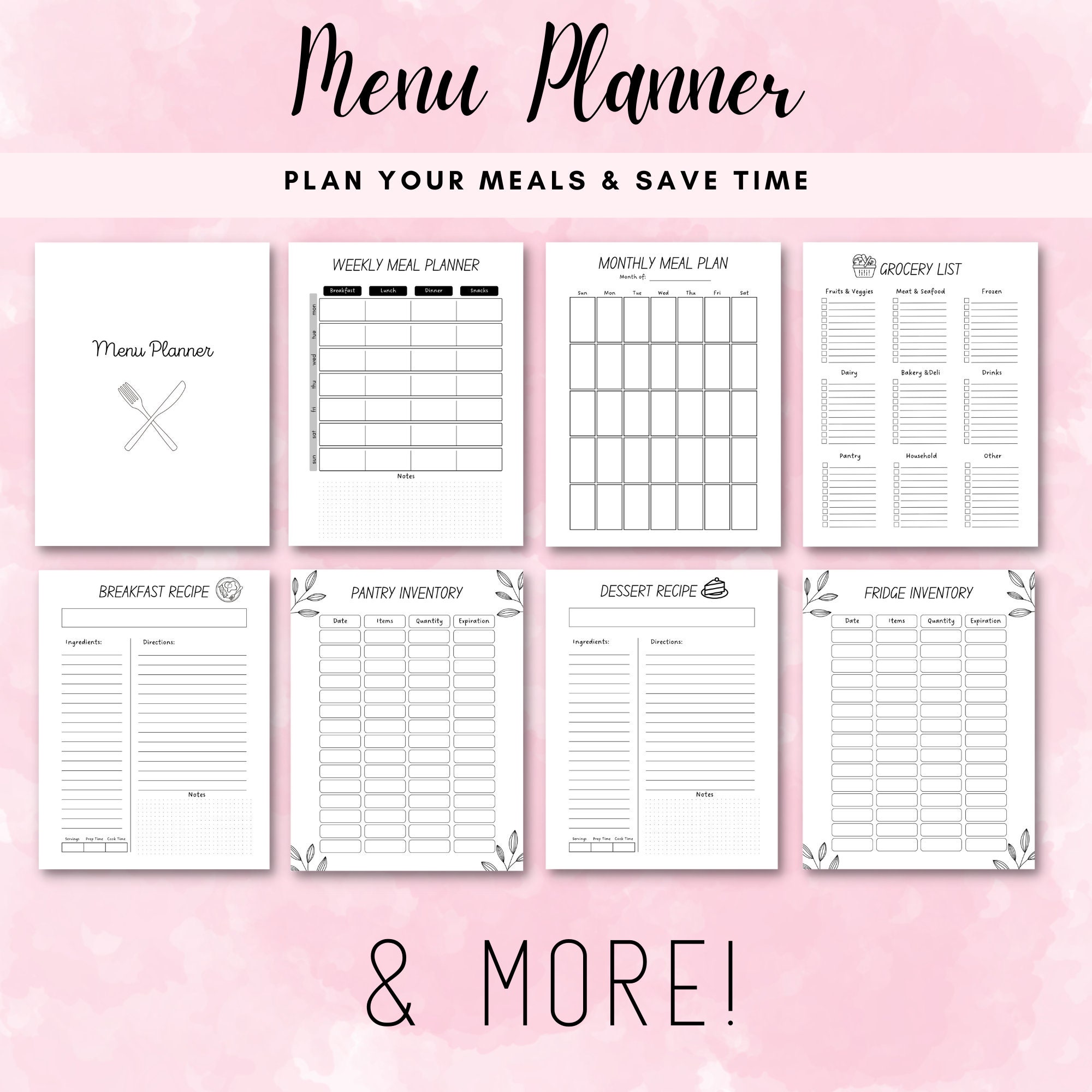 Printable Household Management Binder, Household Planner, Household ...