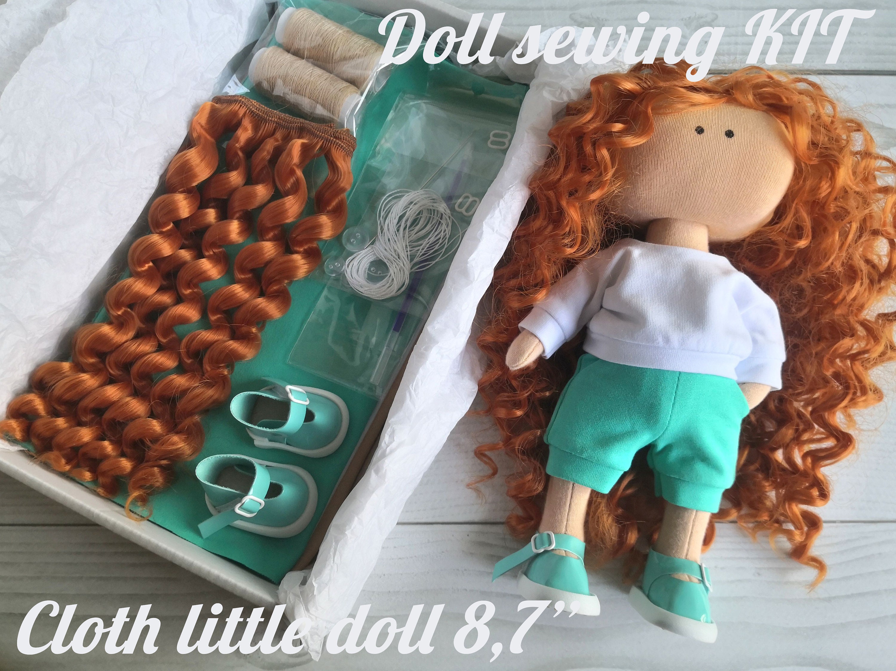 Cloth doll KIT Doll making KIT DIY doll sewing kit Cloth Etsy