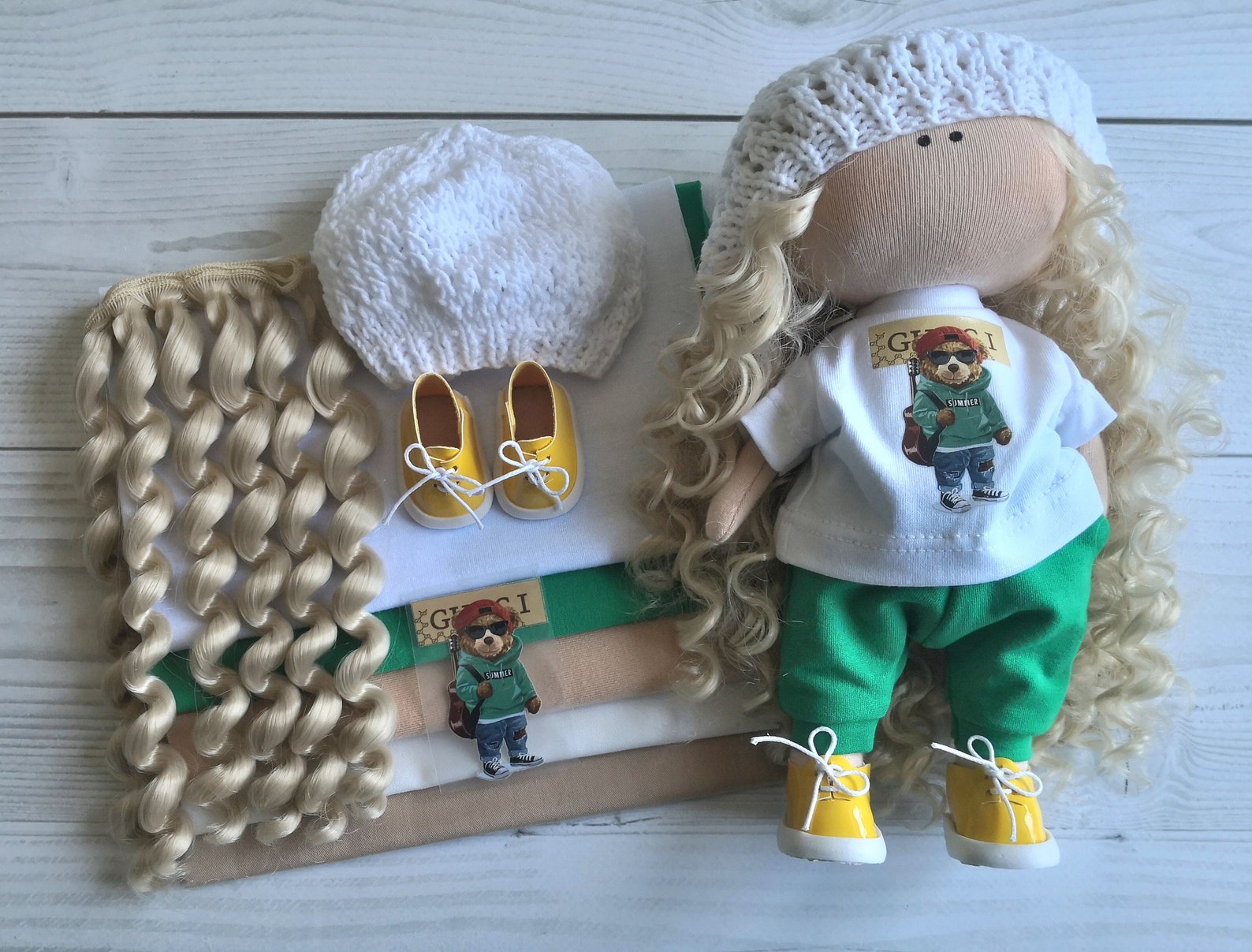 Cloth doll KIT Doll making KIT DIY doll sewing kit Cloth Etsy