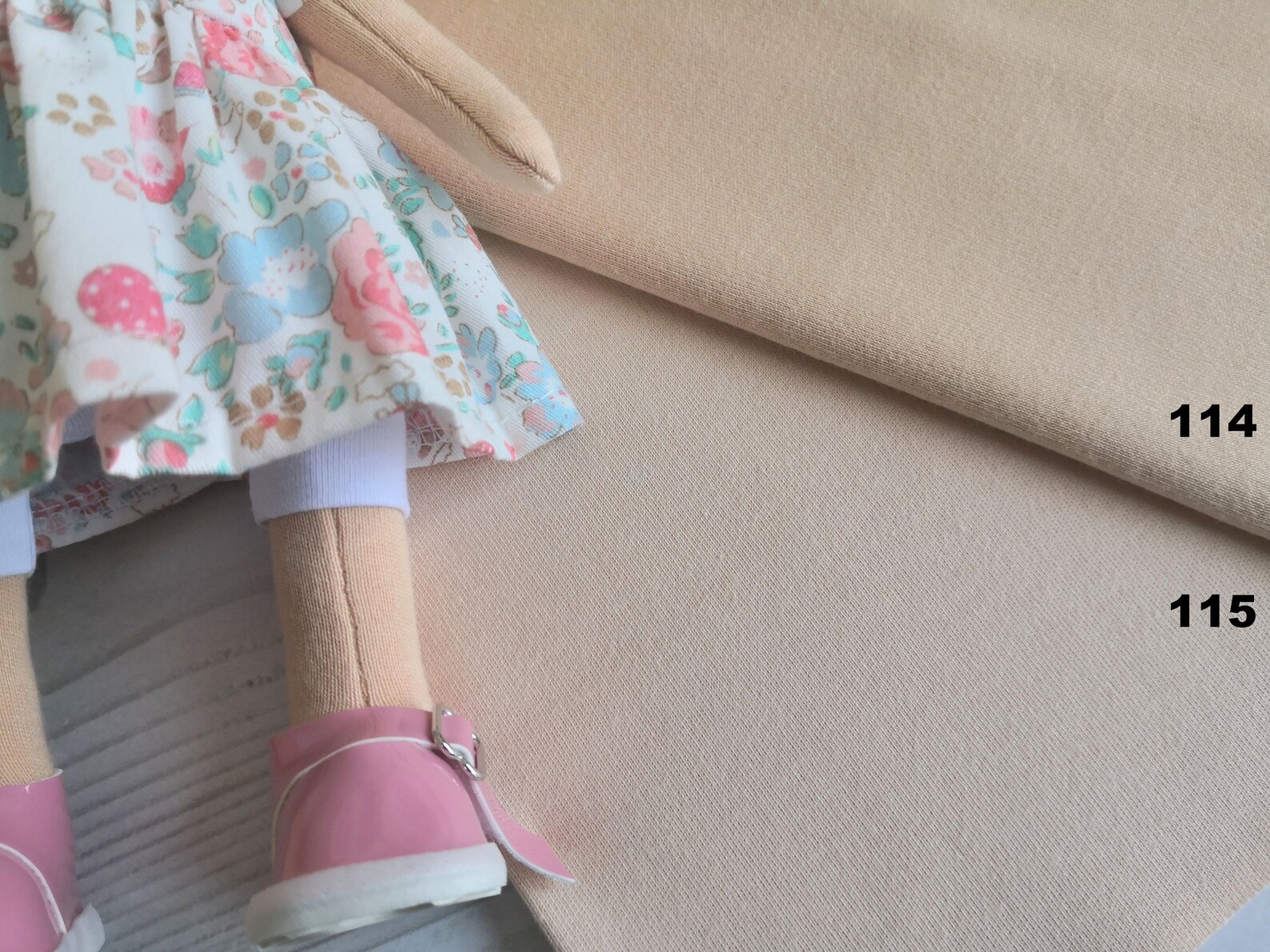 Doll skin fabric Doll making Jersey Stuffed doll skin Etsy