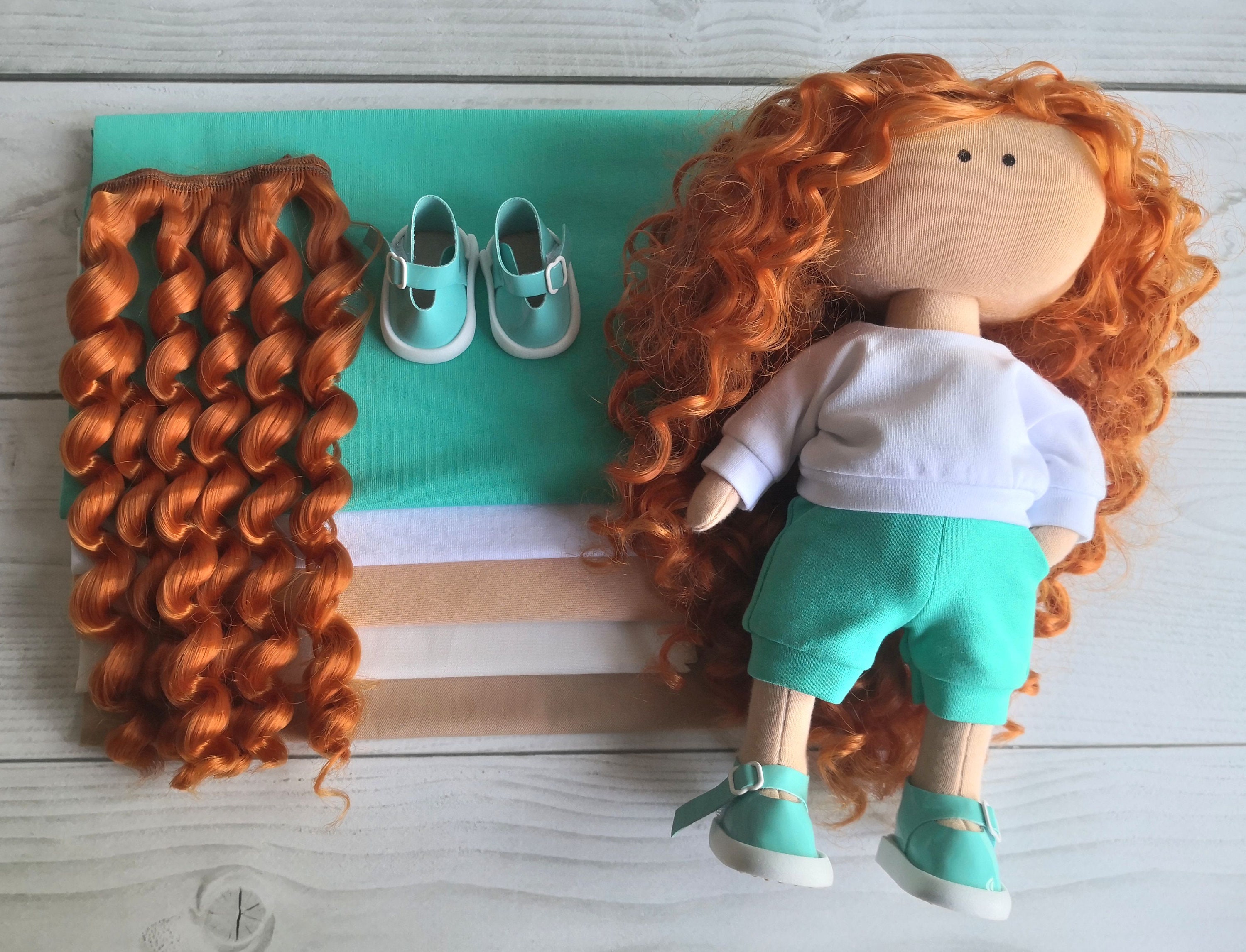 Cloth doll KIT Doll making KIT Sewing Cloth Doll Kit Cloth Etsy