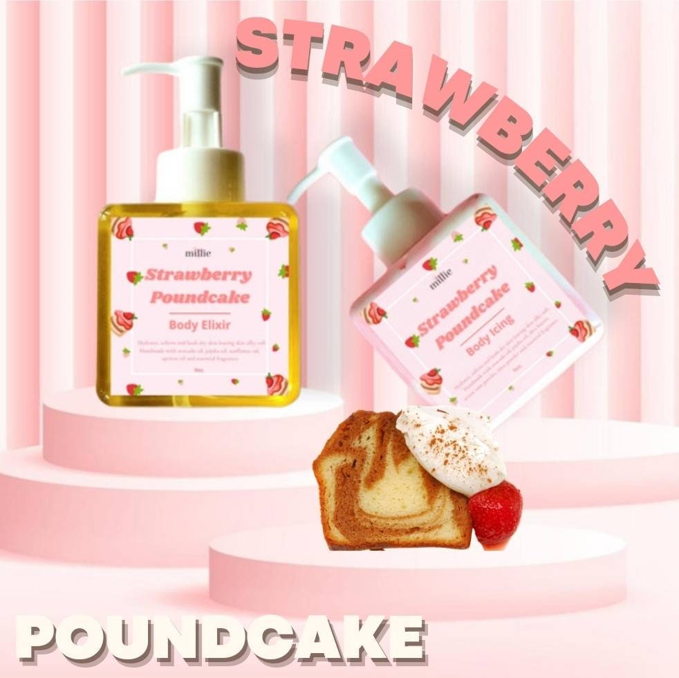 1 Oz. Strawberry Shortcake Scented Body Oil, Strawberry Body Glow