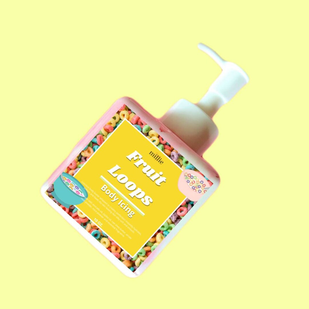 Fruit Loops Body Icing, Body Cream, Whipped Body Butter, Lotion