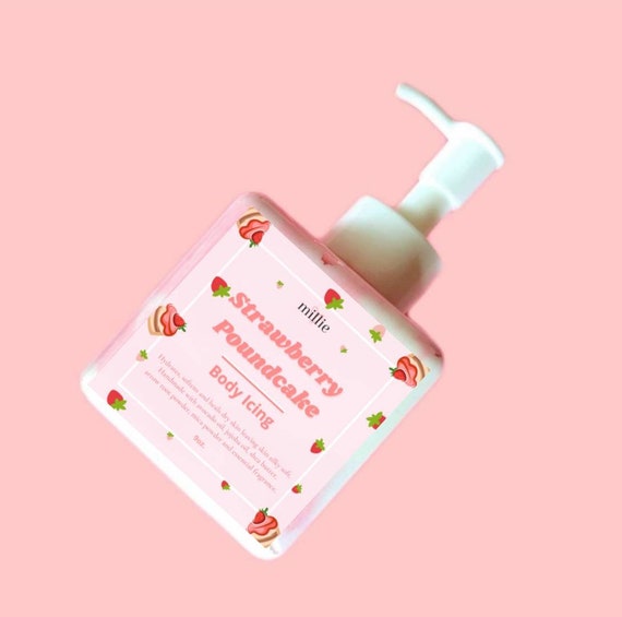 Strawberry Poundcake Body Icing Body Cream Whipped Body Etsy