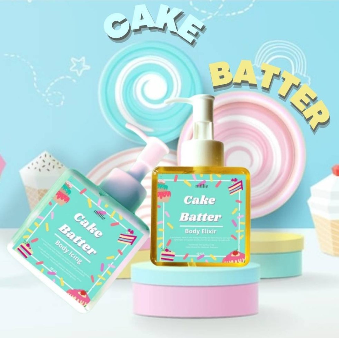 Cake Batter Body Bundle, Icing, Elixir, Body Oil, Lotion, Cream