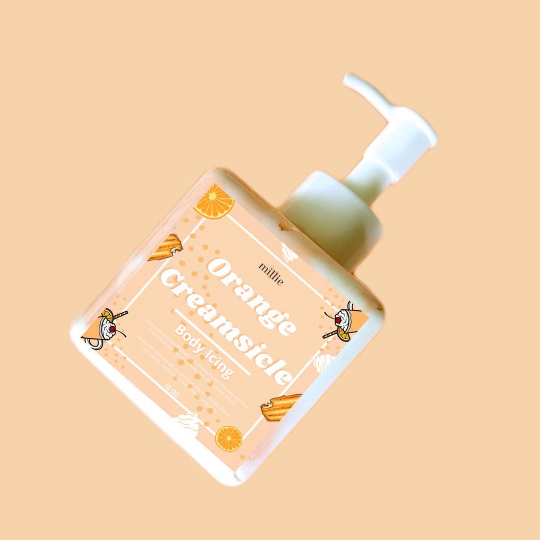 Orange Creamsicle Body Icing, Body Cream, Whipped Body Butter, Lotion