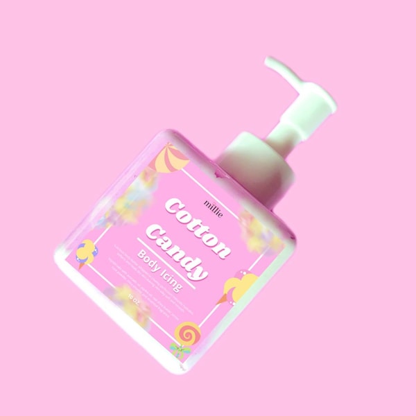 Cotton Candy | Body Icing, Body Cream, Whipped Body Butter, Lotion, Moisturizer, Bath, Shower, Skincare, Vegan, Gift, Unisex, Pink Candy