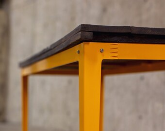 Industrial dining table