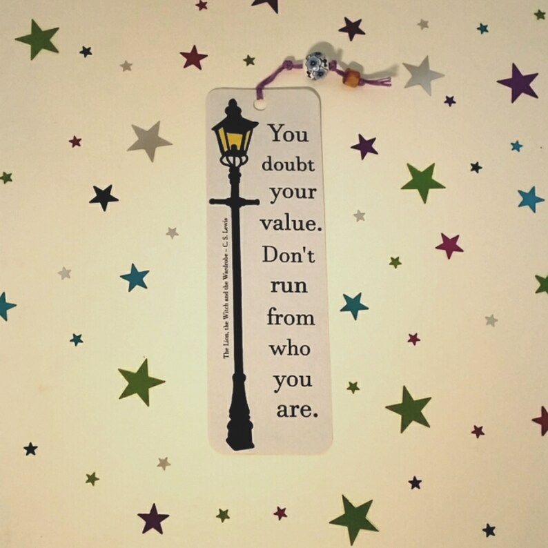 narnia themed bookmark etsy