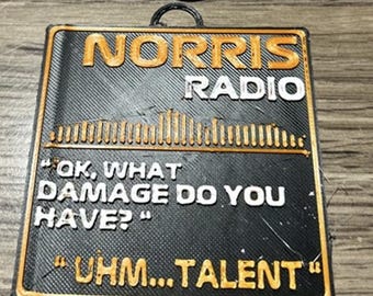 Llavero con mensaje de radio de Lando Norris (PERSONALIZABLE)