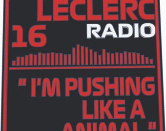 Llavero con mensaje de radio de Charles Leclerc (PERSONALIZABLE)