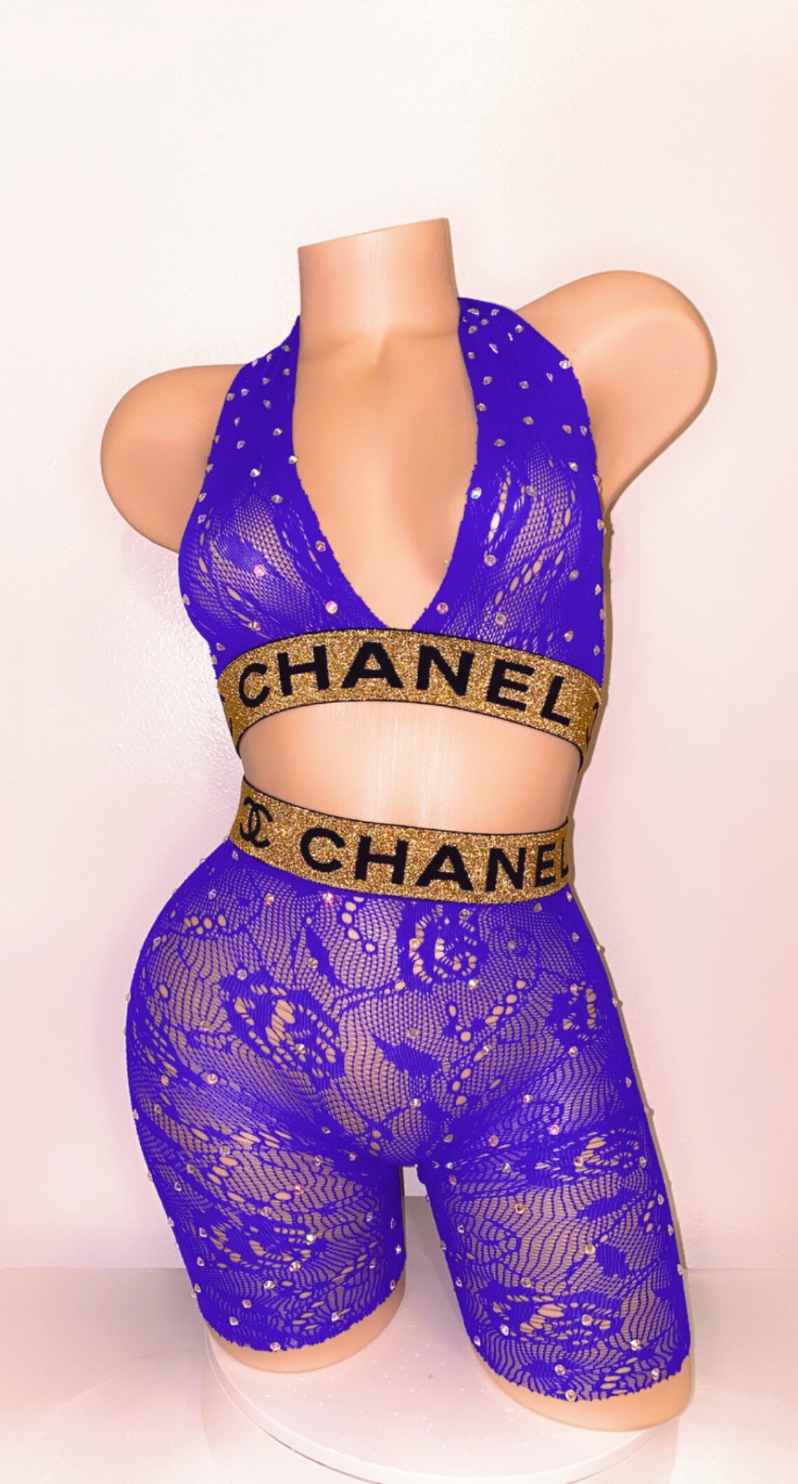 Exotic Dancewear Designer Inspired Two Piece Set Etsy
